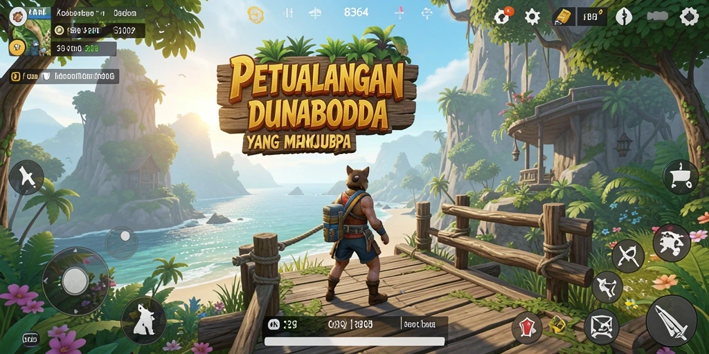 Tampilan gameplay 8364 dengan petualangan Open World yang mendebarkan.