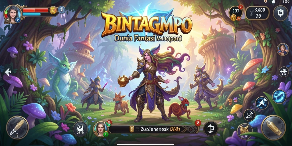 Tangkapan layar gameplay BINTANGMPO yang menunjukkan aksi pertarungan seru.