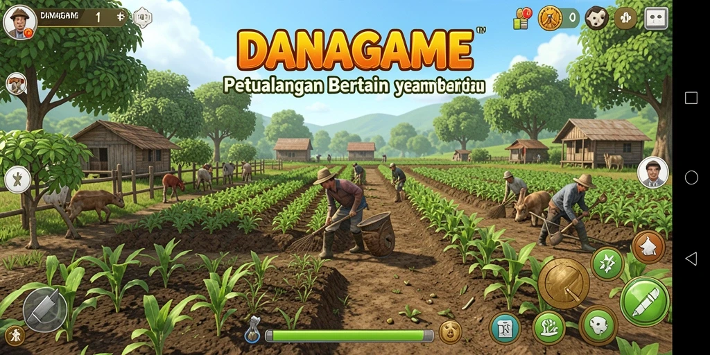 Tampilan gameplay yang menawan dan interaktif di DANAGAME.