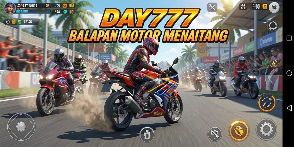 Gameplay yang mendebarkan dengan grafik luar biasa di DAY777.