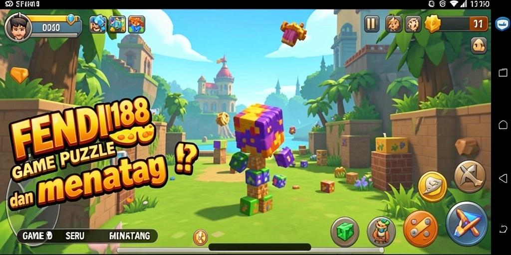 Tampilan gameplay puzzle yang menantang di FENDI188.