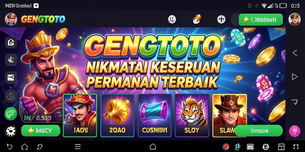 Tampilan gameplay GENGTOTO yang seru dan menarik di layar.