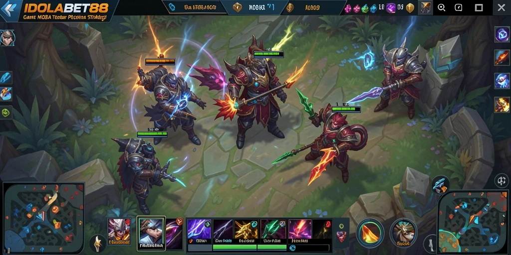 Tampilan gameplay menarik dari IDOLABET88 saat pertempuran seru berlangsung.