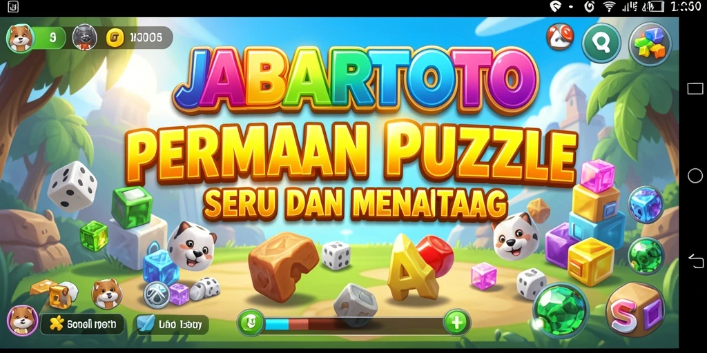 Screenshot utama JABARTOTO menampilkan gameplay Puzzle yang menarik.