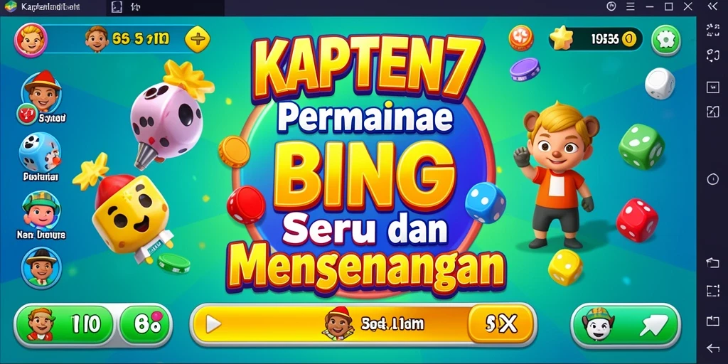 Tampilan menarik dari gameplay KAPTEN77 di layar.