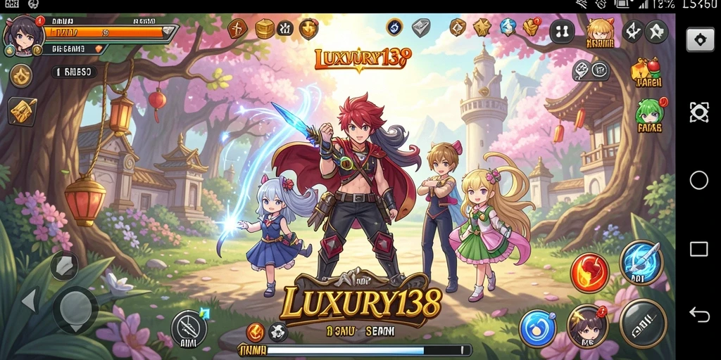 Tampilan gameplay LUXURY138 dengan karakter Anime menakjubkan.