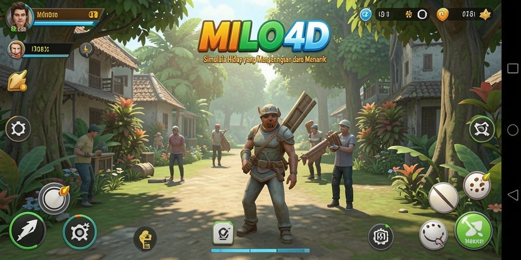 Tampilan gameplay <strong>MILO4D</strong> yang menakjubkan dengan simulasi interaktif.