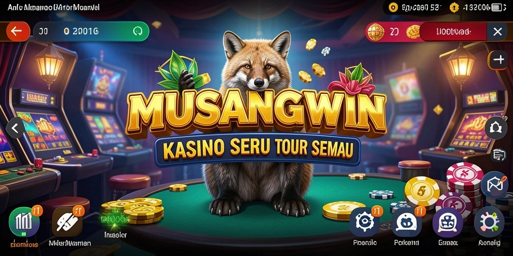 Tampilan gameplay Kasino yang seru dan menarik di MUSANGWIN.