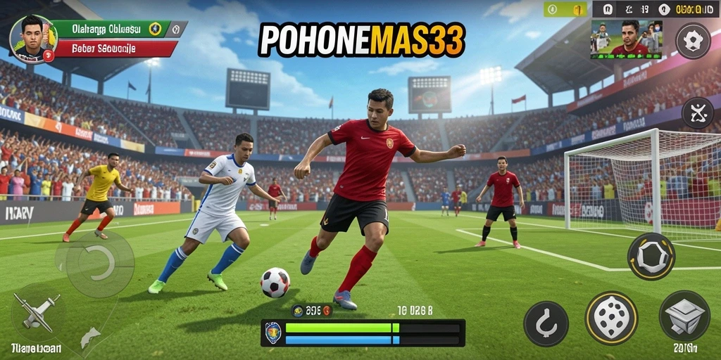 Tampilan gameplay menarik dari POHONEMAS33 dengan aksi olahraga yang seru.