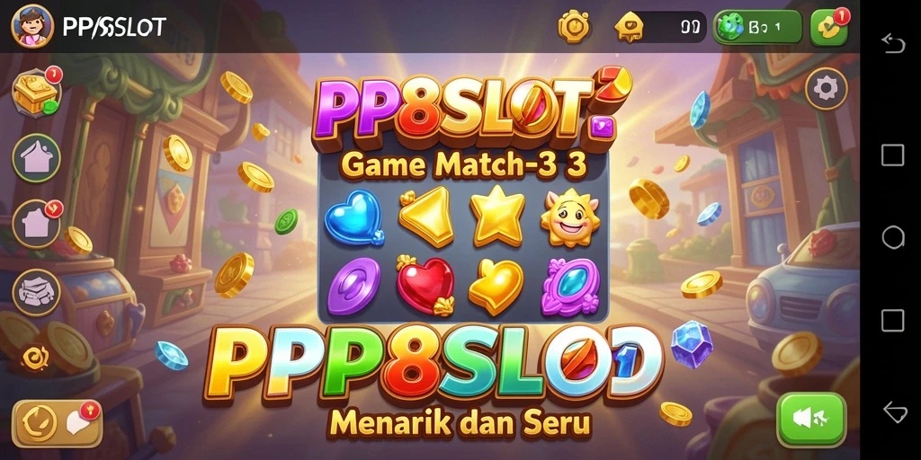 Tampilan gameplay PP8SLOT yang penuh warna dan menantang.