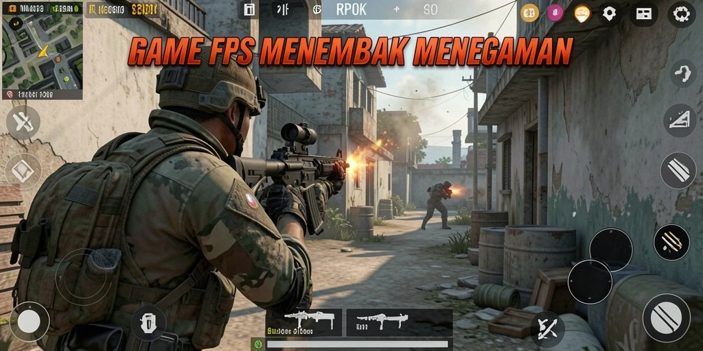 Tangkapan layar menampilkan aksi gameplay intens dalam RPOK.