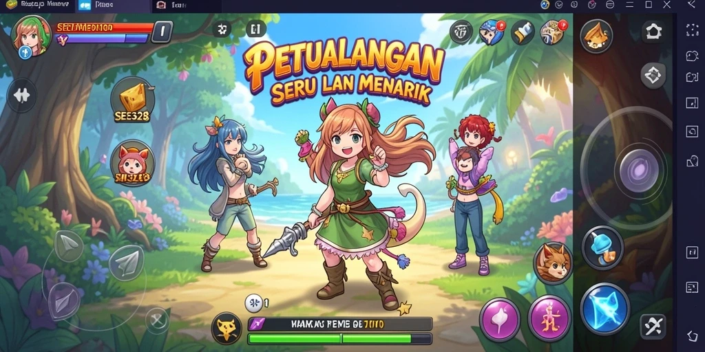 Tampilan menarik dari gameplay SE328 yang penuh petualangan Anime.