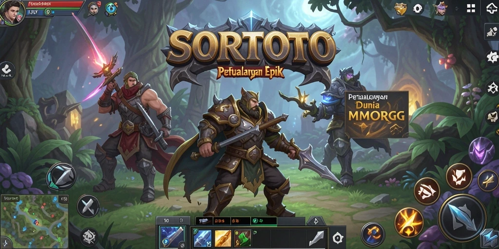Tampilan gameplay epik di dunia SORTOTO yang luas.