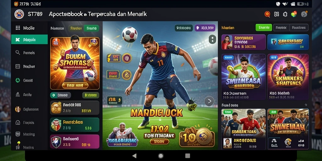 Tampilan gameplay yang menarik dari aplikasi Sportsbook ST789.