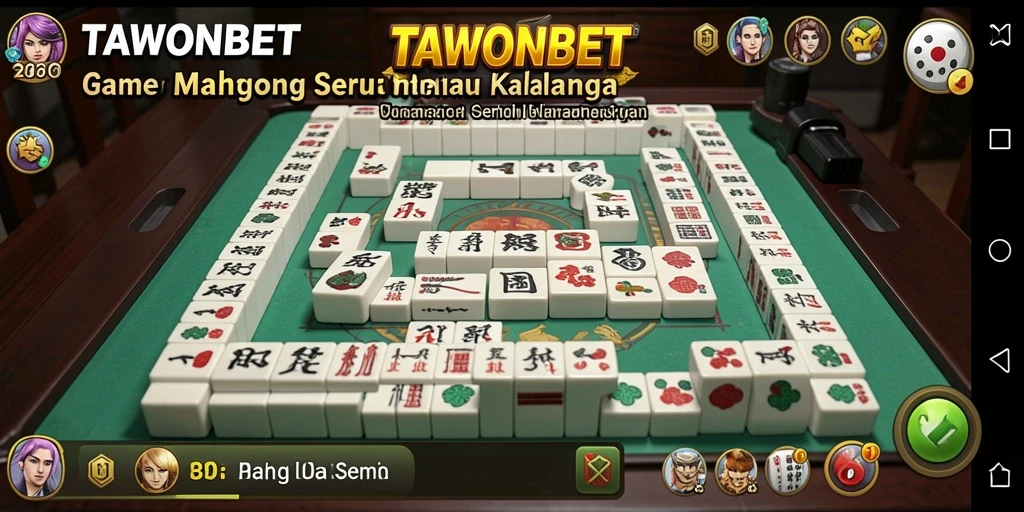 Tampilan gameplay TAWONBET yang seru dalam permainan Mahjong.