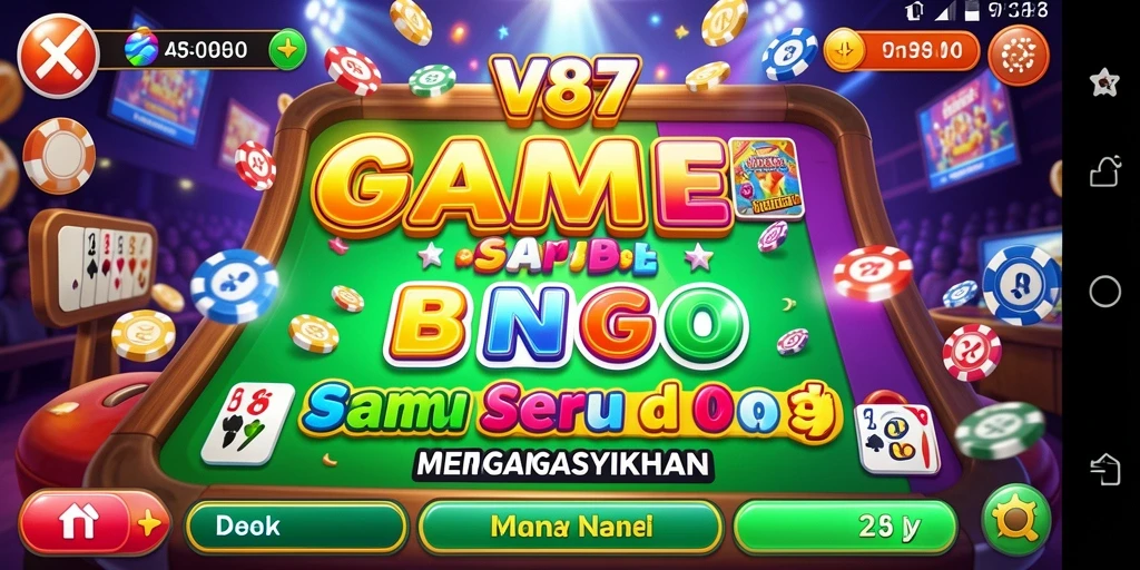 Tampilan gameplay Bingo V87 yang seru dan interaktif.